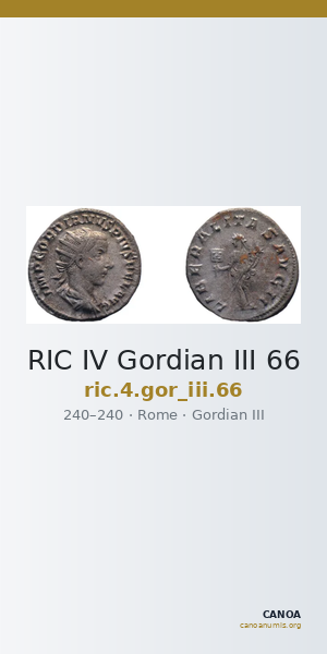 RIC IV Gordian III 66 — CANOA