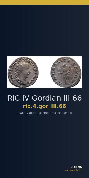 RIC IV Gordian III 66 — CANOA