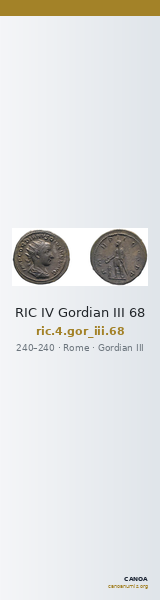 RIC IV Gordian III 68 — CANOA
