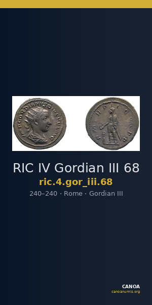 RIC IV Gordian III 68 — CANOA