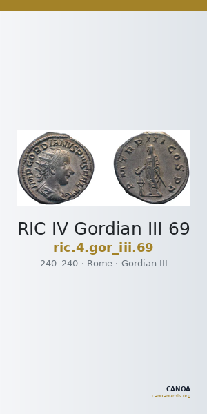 RIC IV Gordian III 69 — CANOA