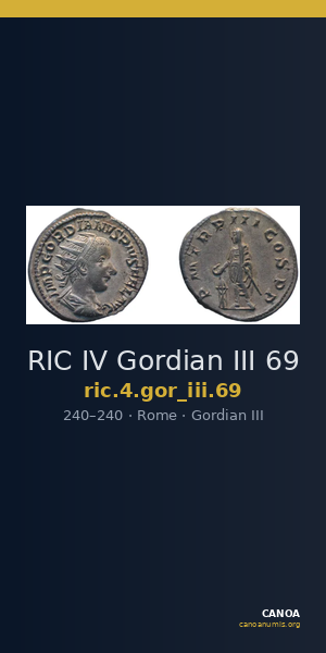RIC IV Gordian III 69 — CANOA