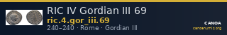 RIC IV Gordian III 69 — CANOA
