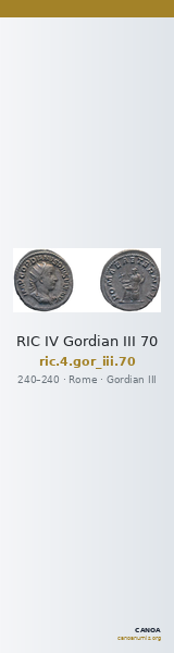 RIC IV Gordian III 70 — CANOA