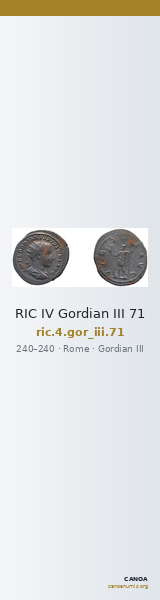 RIC IV Gordian III 71 — CANOA