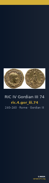 RIC IV Gordian III 74 — CANOA