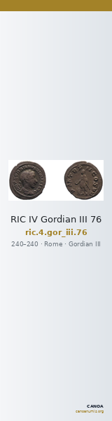 RIC IV Gordian III 76 — CANOA