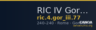 RIC IV Gordian III 77 — CANOA