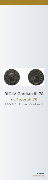 RIC IV Gordian III 78 — CANOA