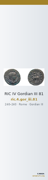 RIC IV Gordian III 81 — CANOA