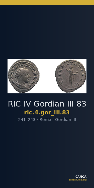 RIC IV Gordian III 83 — CANOA
