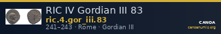 RIC IV Gordian III 83 — CANOA