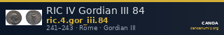 RIC IV Gordian III 84 — CANOA