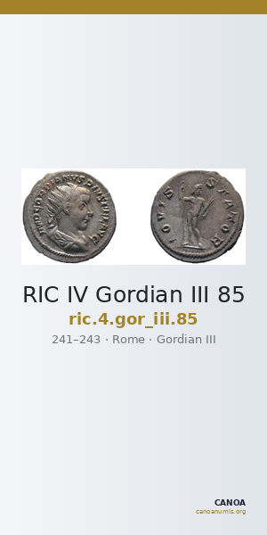 RIC IV Gordian III 85 — CANOA
