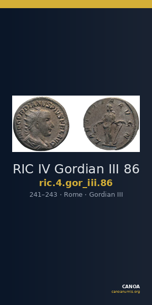 RIC IV Gordian III 86 — CANOA