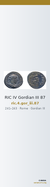 RIC IV Gordian III 87 — CANOA