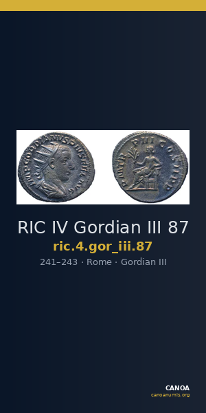 RIC IV Gordian III 87 — CANOA