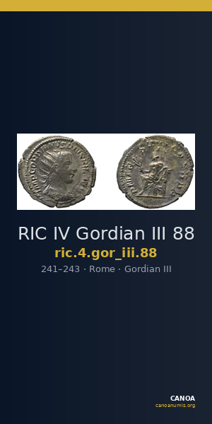 RIC IV Gordian III 88 — CANOA