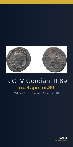RIC IV Gordian III 89 — CANOA
