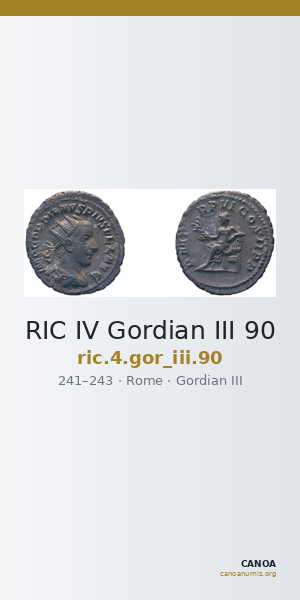 RIC IV Gordian III 90 — CANOA