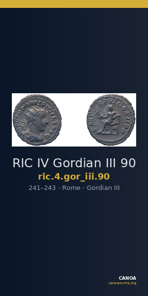 RIC IV Gordian III 90 — CANOA
