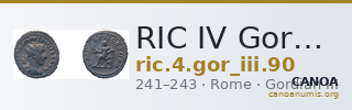 RIC IV Gordian III 90 — CANOA
