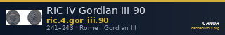 RIC IV Gordian III 90 — CANOA