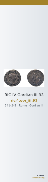 RIC IV Gordian III 93 — CANOA