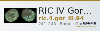 RIC IV Gordian III 94 — CANOA