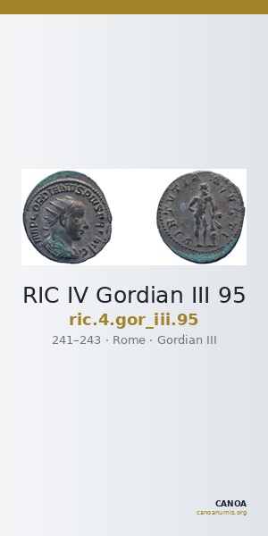RIC IV Gordian III 95 — CANOA