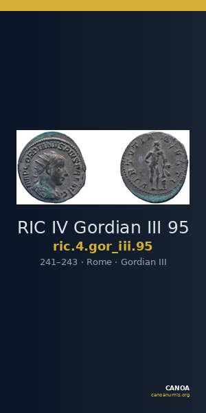 RIC IV Gordian III 95 — CANOA