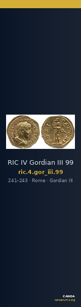 RIC IV Gordian III 99 — CANOA
