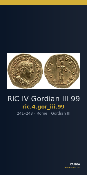 RIC IV Gordian III 99 — CANOA