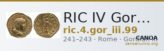 RIC IV Gordian III 99 — CANOA