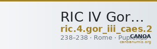 RIC IV Gordian III (Caesar) 2 — CANOA