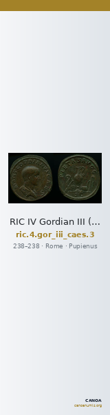 RIC IV Gordian III (Caesar) 3 — CANOA