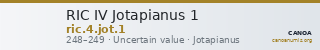 RIC IV Jotapianus 1 — CANOA
