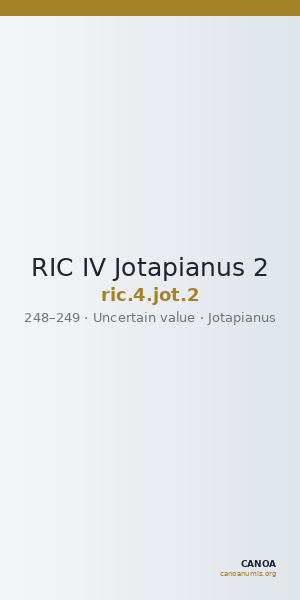 RIC IV Jotapianus 2 — CANOA