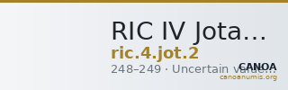 RIC IV Jotapianus 2 — CANOA