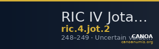 RIC IV Jotapianus 2 — CANOA