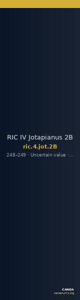 RIC IV Jotapianus 2B — CANOA