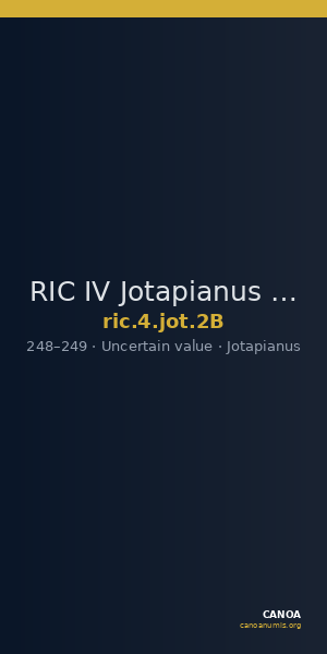 RIC IV Jotapianus 2B — CANOA