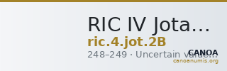 RIC IV Jotapianus 2B — CANOA
