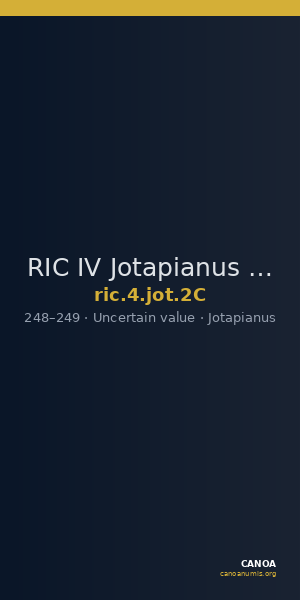 RIC IV Jotapianus 2C — CANOA