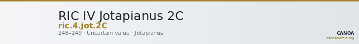 RIC IV Jotapianus 2C — CANOA