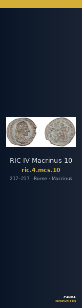 RIC IV Macrinus 10 — CANOA