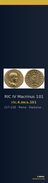 RIC IV Macrinus 101 — CANOA