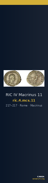 RIC IV Macrinus 11 — CANOA