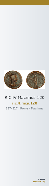 RIC IV Macrinus 120 — CANOA