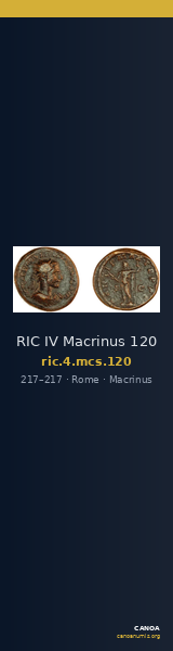 RIC IV Macrinus 120 — CANOA